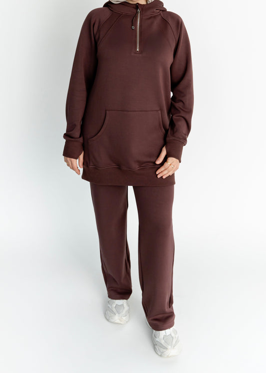 On The Go - Set - Pant - Brown